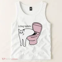 I Clog Toilets Tank Top thumb 2