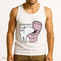 I Clog Toilets Tank Top thumb 3