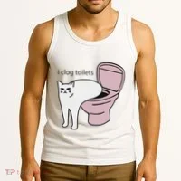 I Clog Toilets Tank Top thumb 3