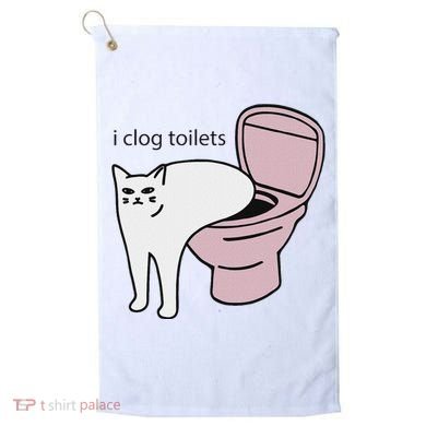 I Clog Toilets Golf Towel