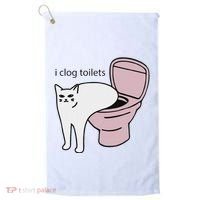 I Clog Toilets Golf Towel thumb 0