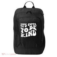 It's Cool To Be Kind Retro Quote City Backpack thumb 0