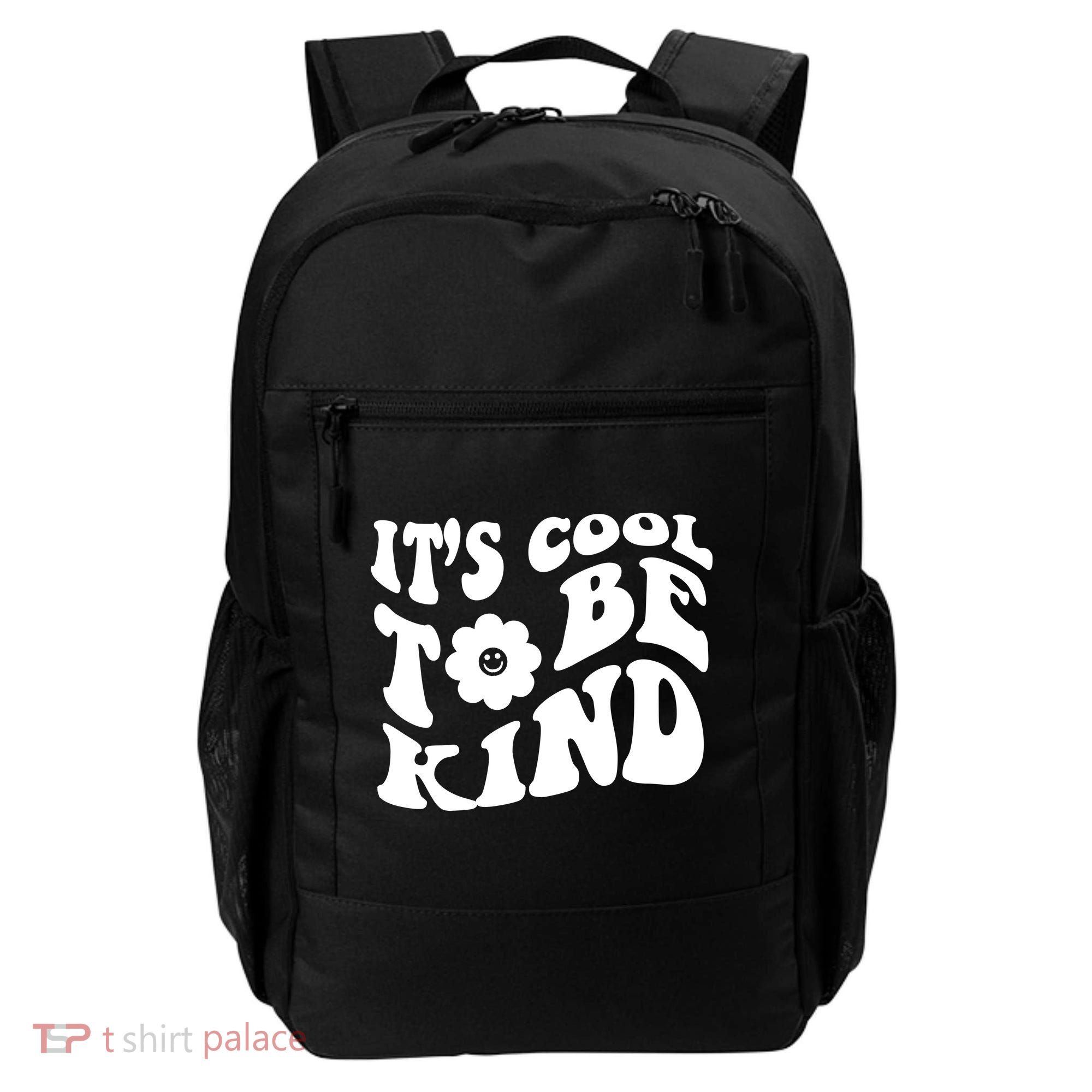 It's Cool To Be Kind Retro Quote Backpack