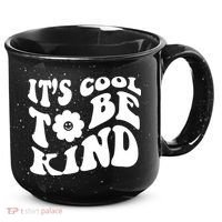 It's Cool To Be Kind Retro Quote 15oz Campfire Ceramic Mug thumb 0