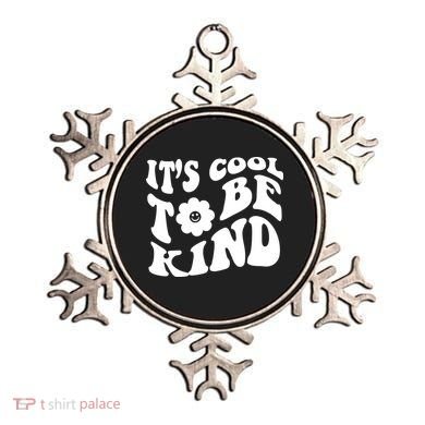 It's Cool To Be Kind Retro Quote Ornament