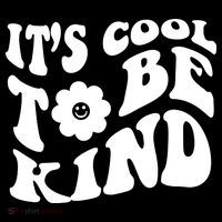 It's Cool To Be Kind Retro Quote Toddler Sweatshirt thumb 2