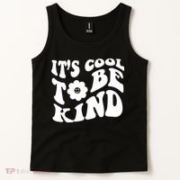 It's Cool To Be Kind Retro Quote Tank Top thumb 2