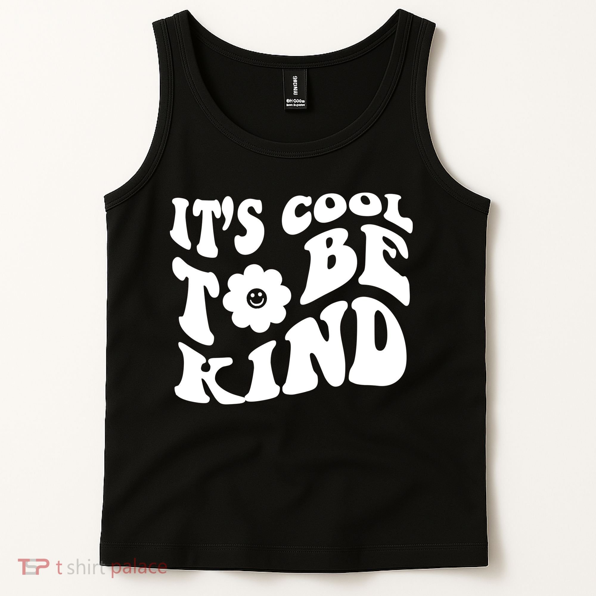 It's Cool To Be Kind Retro Quote Tank Top
