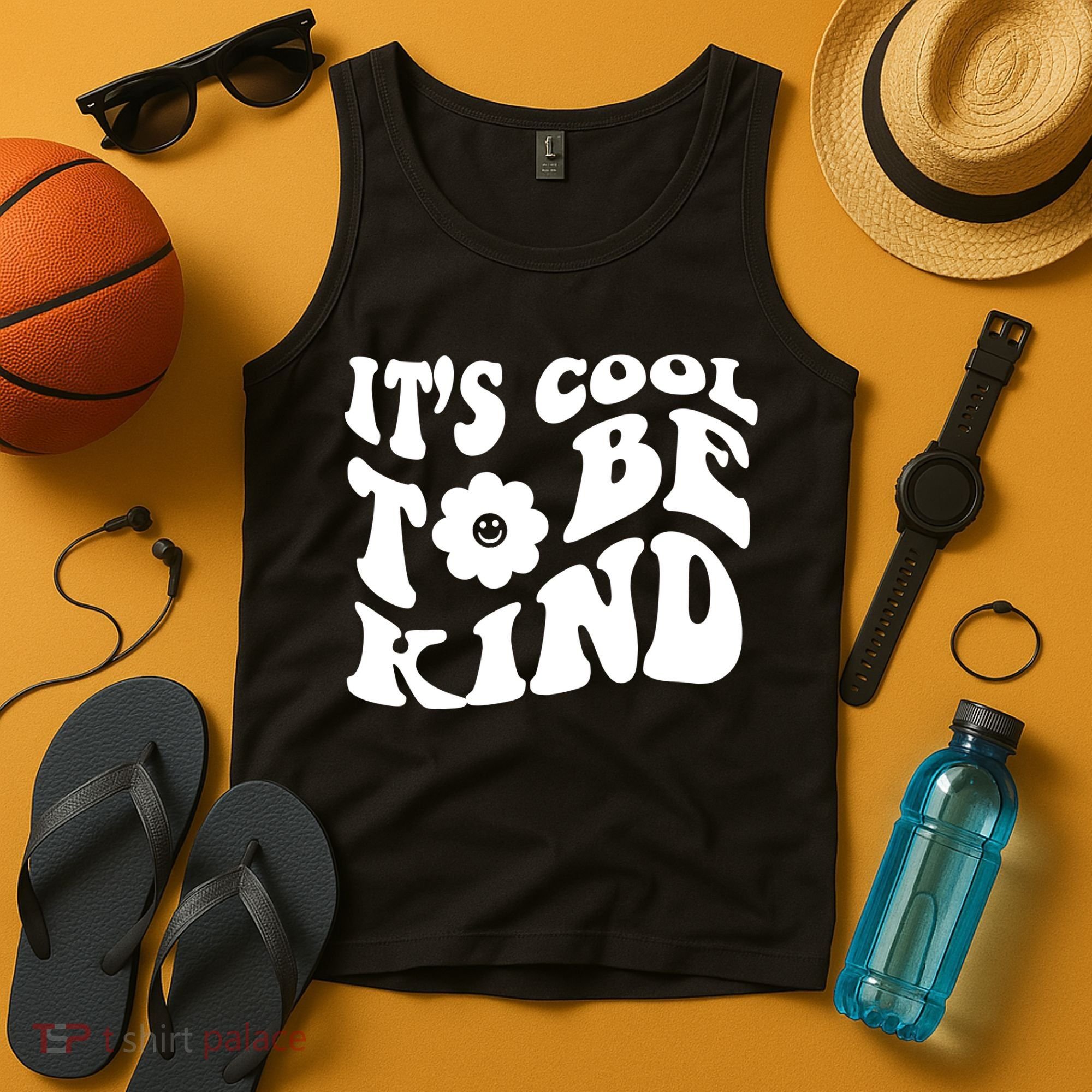 It's Cool To Be Kind Retro Quote Tank Top