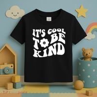 It's Cool To Be Kind Retro Quote Toddler T-Shirt thumb 3