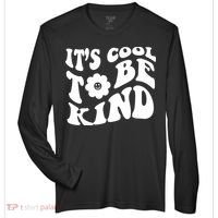 It's Cool To Be Kind Retro Quote Zone Performance Long-Sleeve T-Shirt thumb 0