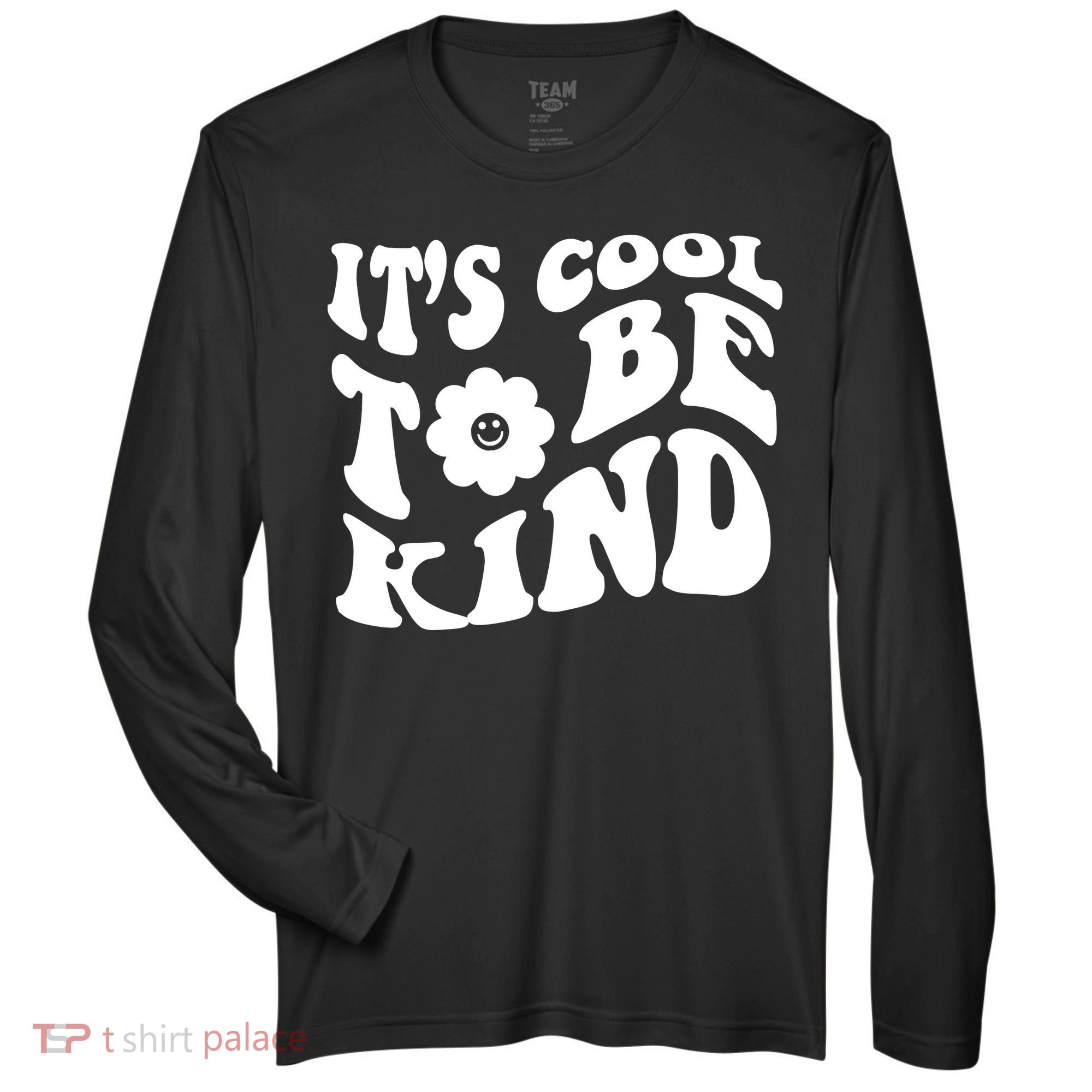 It's Cool To Be Kind Retro Quote Zone Performance Long-Sleeve T-Shirt