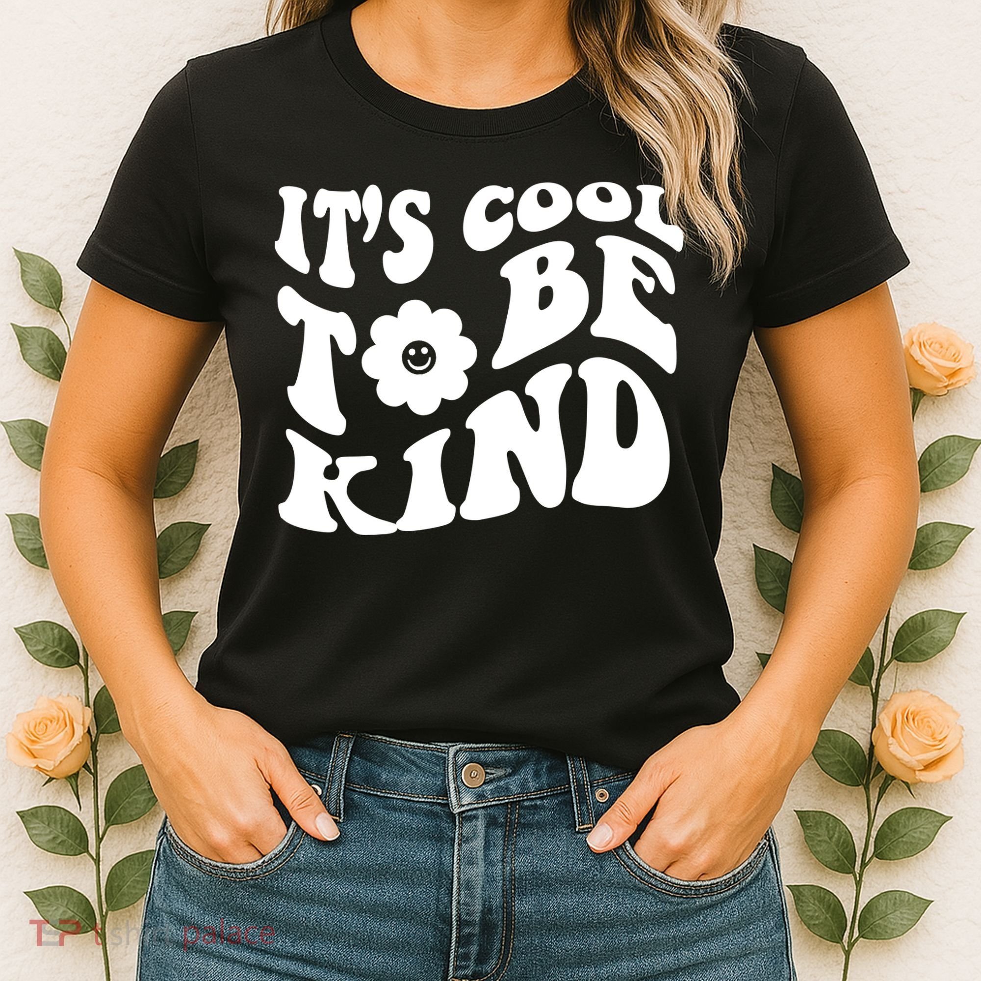 It's Cool To Be Kind Retro Quote Women's T-Shirt