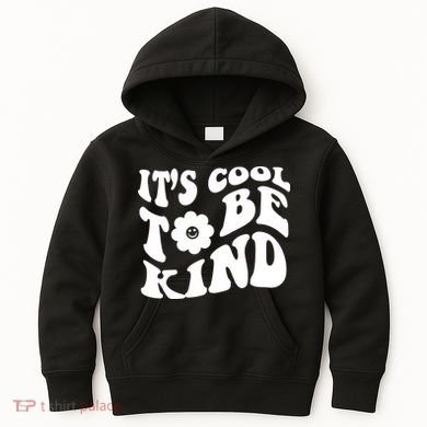 It's Cool To Be Kind Retro Quote Kids Hoodie