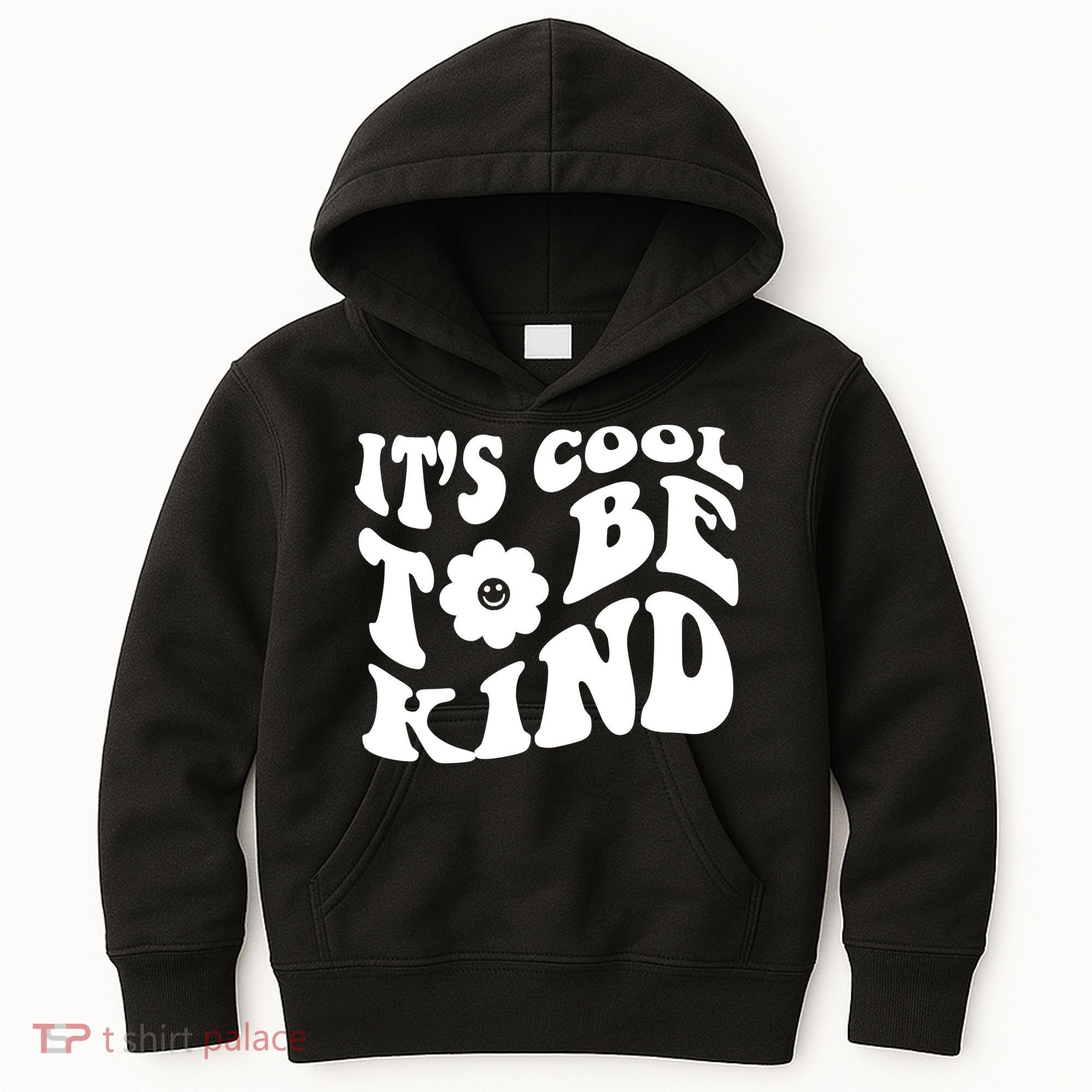 It's Cool To Be Kind Retro Quote Kids Hoodie