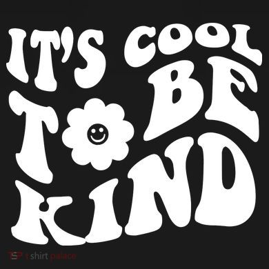It's Cool To Be Kind Retro Quote Short Acrylic Beanie