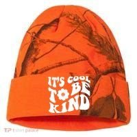 It's Cool To Be Kind Retro Quote Kati Licensed 12" Camo Cuffed Beanie thumb 0