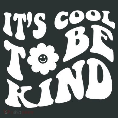 It's Cool To Be Kind Retro Quote Infant Baby Jersey Bodysuit