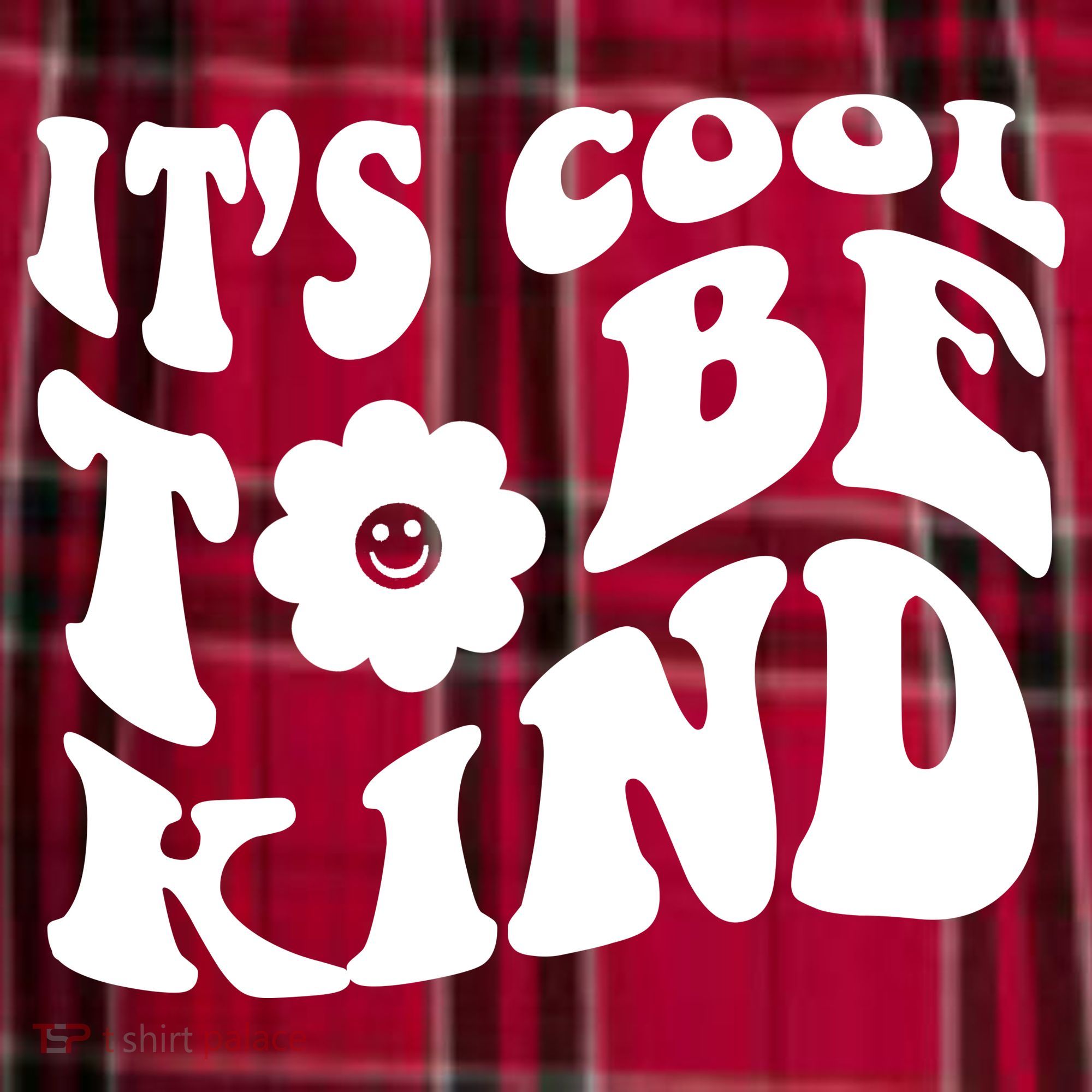 It's Cool To Be Kind Retro Quote Women's Flannel Plaid Pajama Pants
