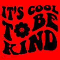 It's Cool To Be Kind Retro Quote Santa Hat thumb 1