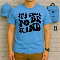 It's Cool To Be Kind Retro Quote T-Shirt thumb 5