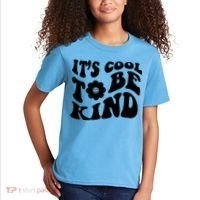 It's Cool To Be Kind Retro Quote Kids T-Shirt thumb 2