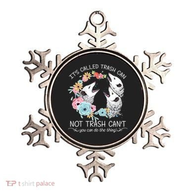 Its Called Trash Can Not Trash Cant Possum With Flowers Gift Ornament