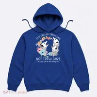Its Called Trash Can Not Trash Cant Possum With Flowers Gift Hoodie thumb 0