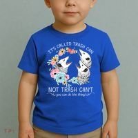 Its Called Trash Can Not Trash Cant Possum With Flowers Gift Toddler T-Shirt thumb 2