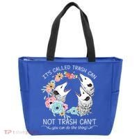 Its Called Trash Can Not Trash Cant Possum With Flowers Gift Tote Bag thumb 0