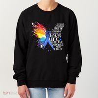 I Choose To Love Life And Fight Gift Women's Sweatshirt thumb 0