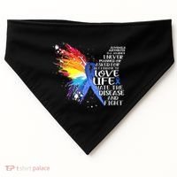 I Choose To Love Life And Fight Gift USA-Made Doggie Bandana thumb 0
