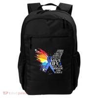 I Choose To Love Life And Fight Gift Backpack thumb 0