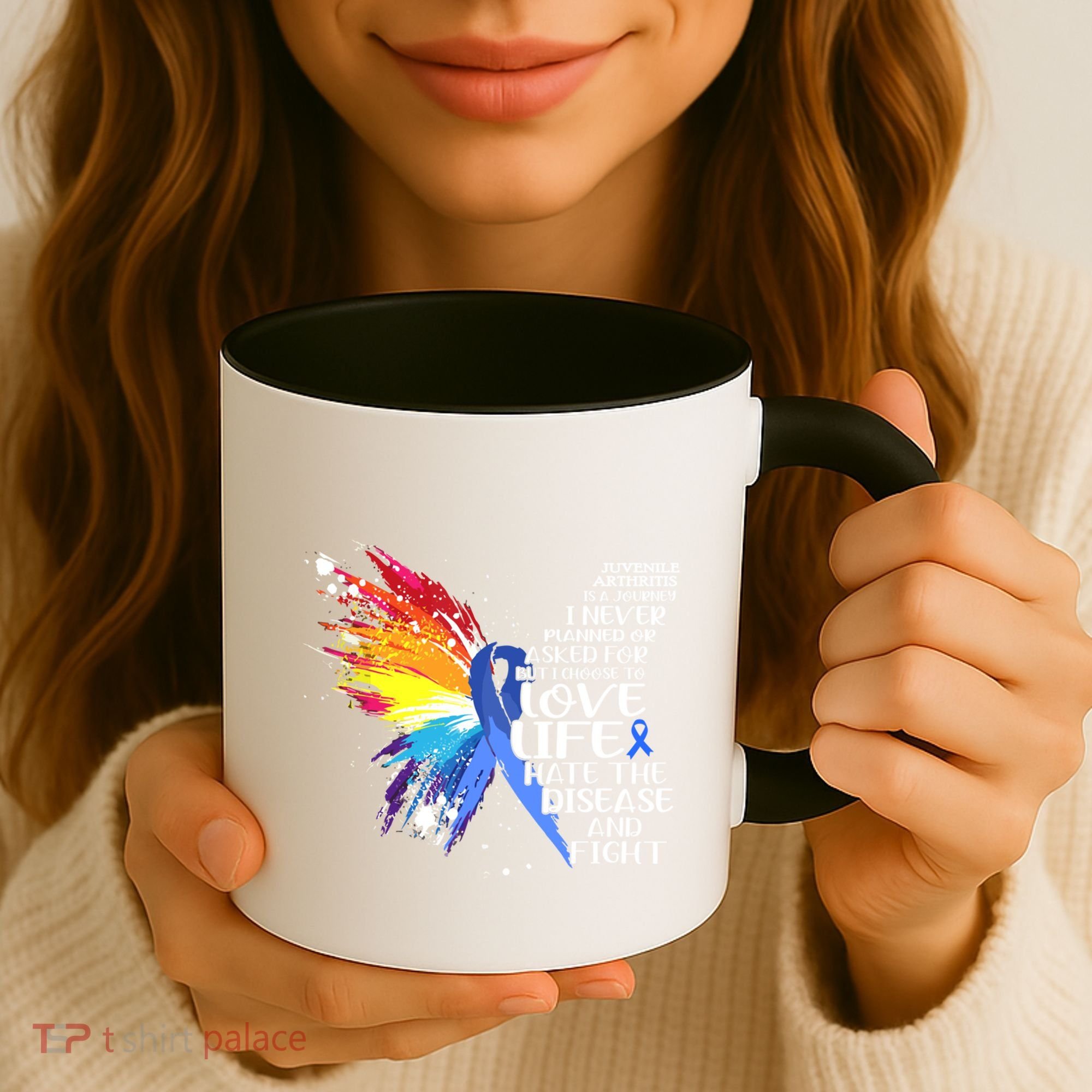 I Choose To Love Life And Fight Gift Coffee Mug