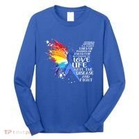 I Choose To Love Life And Fight Gift Long Sleeve Shirt thumb 0