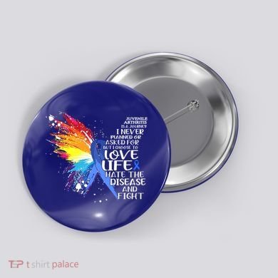 I Choose To Love Life And Fight Gift Button