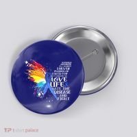 I Choose To Love Life And Fight Gift Button thumb 0