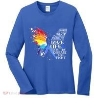I Choose To Love Life And Fight Gift Women's Long Sleeve Shirt thumb 0