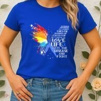 I Choose To Love Life And Fight Gift Women's T-Shirt thumb 2