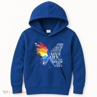 I Choose To Love Life And Fight Gift Kids Hoodie thumb 0