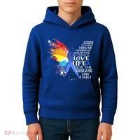 I Choose To Love Life And Fight Gift Kids Hoodie thumb 4