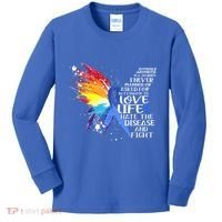 I Choose To Love Life And Fight Gift Kids Long Sleeve Shirt thumb 0