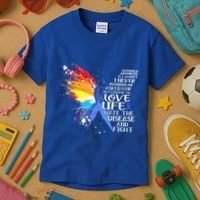 I Choose To Love Life And Fight Gift Kids T-Shirt thumb 3
