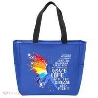 I Choose To Love Life And Fight Gift Tote Bag thumb 0