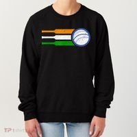 India Cricket Team Gift Indian Cricket Fan Flag Gift Women's Sweatshirt thumb 0