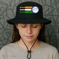 India Cricket Team Gift Indian Cricket Fan Flag Gift Bucket Hat thumb 3