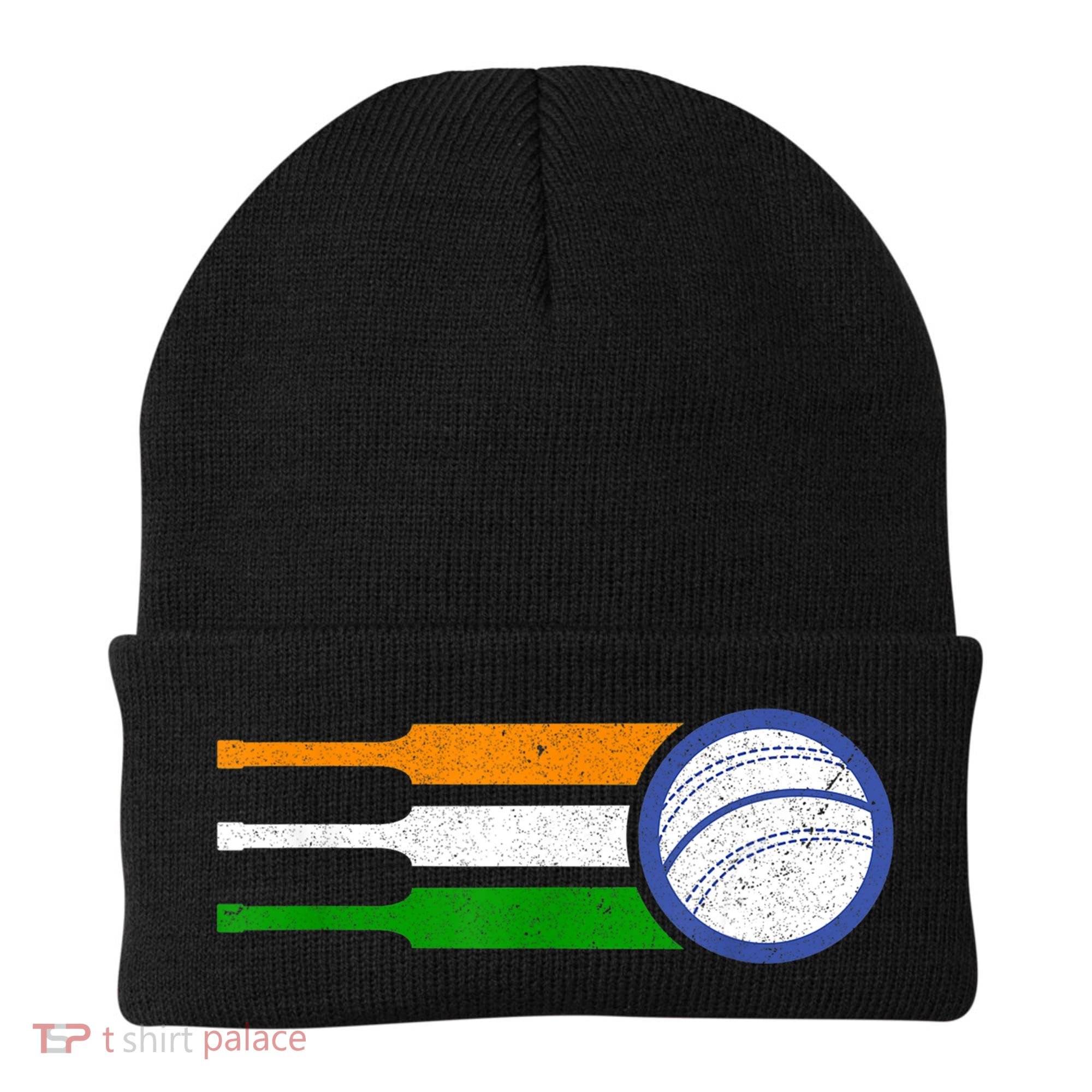 India Cricket Team Gift Indian Cricket Fan Flag Gift Beanie