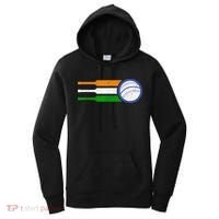 India Cricket Team Gift Indian Cricket Fan Flag Gift Women's Hoodie thumb 0