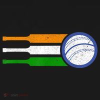India Cricket Team Gift Indian Cricket Fan Flag Gift Ornament thumb 1