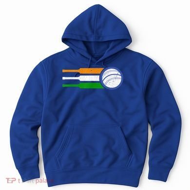 India Cricket Team Gift Indian Cricket Fan Flag Gift Hoodie